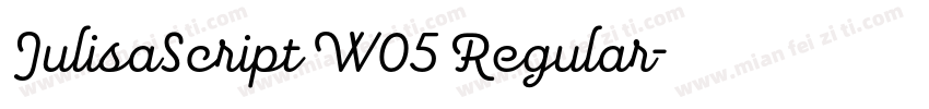 JulisaScript W05 Regular字体转换